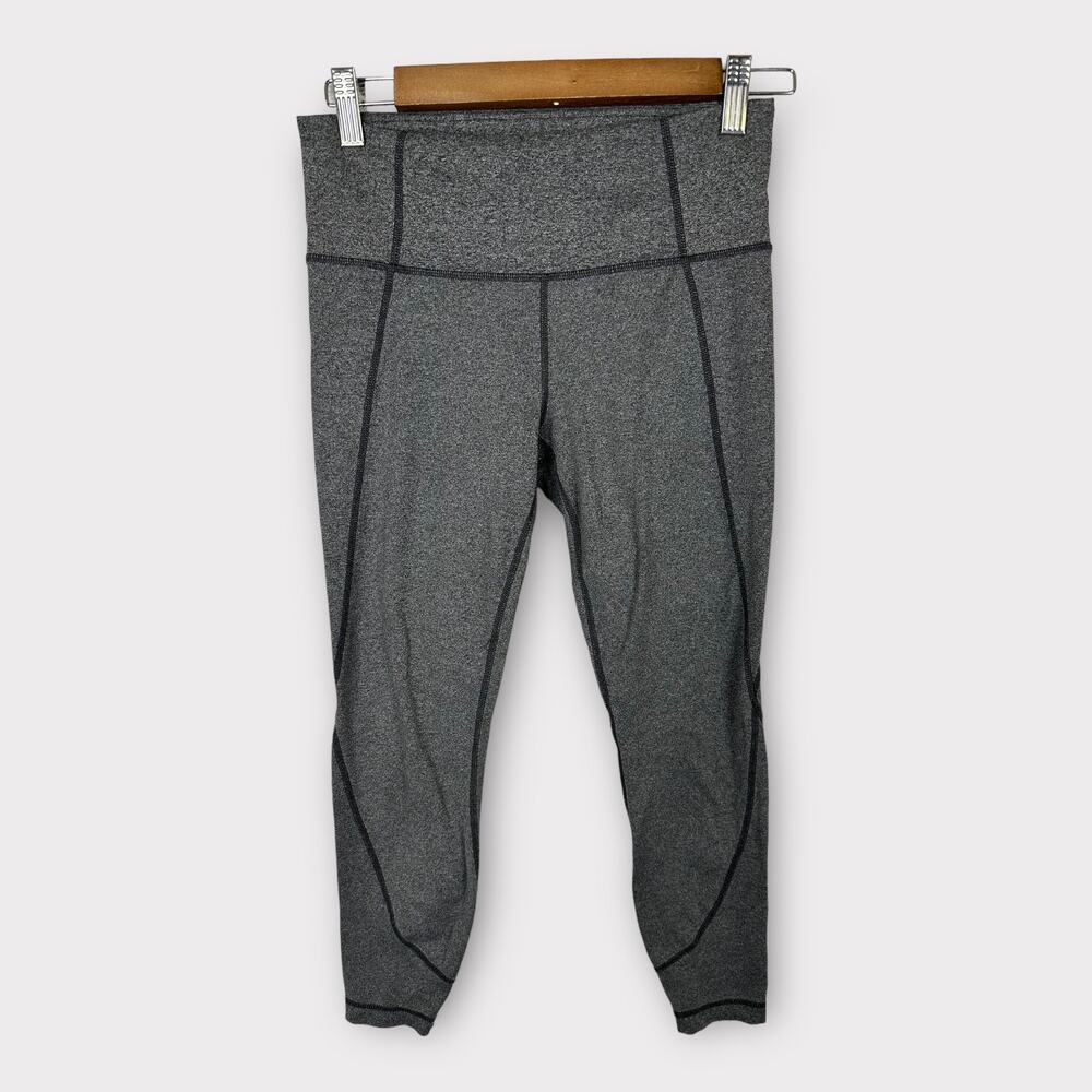 Athleta Womens size Small Salutation 7/8 Ankle Tight Leggings Heathered Gray